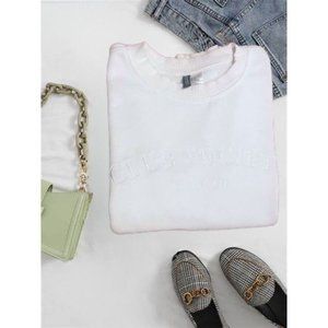 Women's H&M Club Society Manchester White Pullover